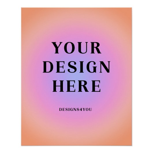 20 x 25 Vertikal bedruckt Poster (Vorderseite)