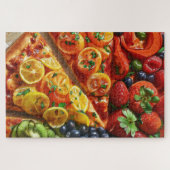 20" x 30", 1014 Teile Fruit Pizza Puzzle (Horizontal)