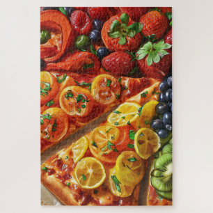 20" x 30", 1014 Teile Fruit Pizza Puzzle
