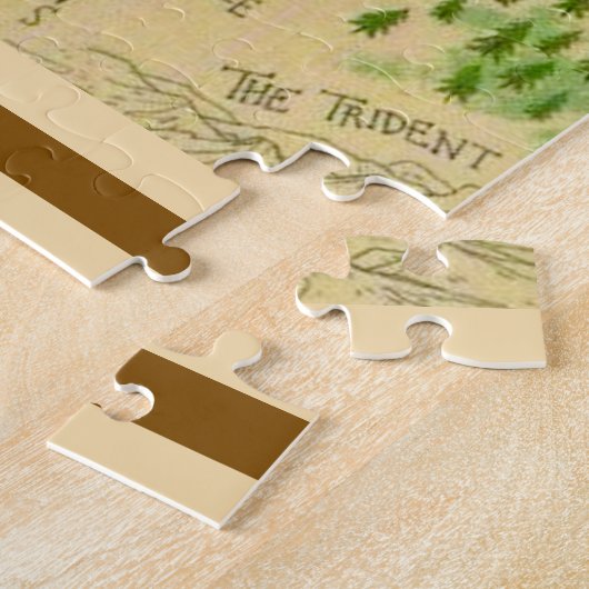 20 x 30 Illustrierte Yellowstone-Karte Puzzle (Seite)