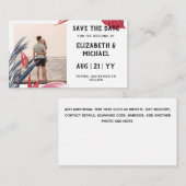 20 x HAUSHALT Foto Rett Datum Pampas Gras tropisch Mitteilungskarte (Vorne/Hinten)