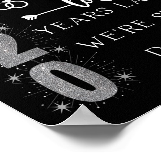 20 Year Wedding Anniversary. We Said I Do. We're S Poster (Ecke)