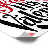 20 Years His Valentine _ Anniversary Couples Valen Poster (Ecke)