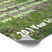 20 Zeichen Sie können sich an Hühner anpassen Poster (Ecke)