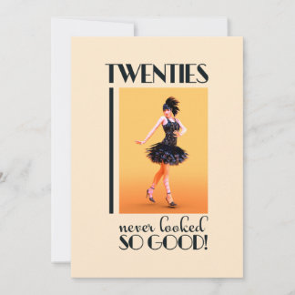 20er Jahre Vintage Anwendung Einladung