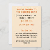 20er Jahre Vintage Anwendung Einladung (Rückseite)