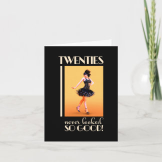 20er Jahre Vintage Anwendung Einladung