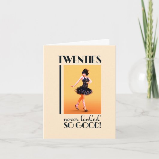 20er Jahre Vintage Anwendung Einladung (Vorderseite)