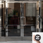 20er Tischsitzordnung Transparent Burgunder Schrif Fensteraufkleber (Büro Tür)