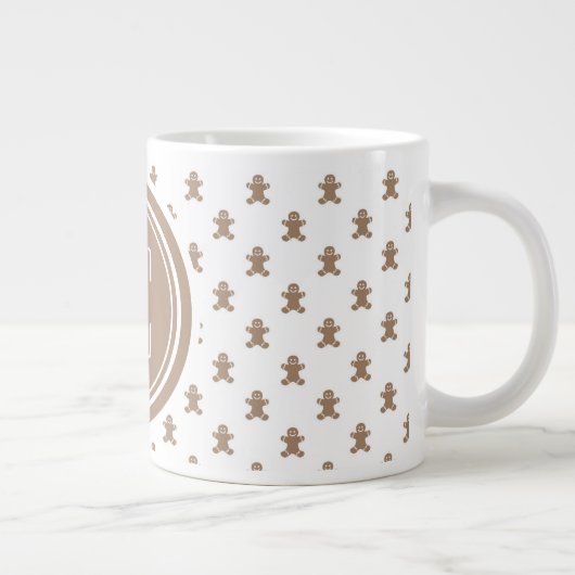 20oz Big Monogram Gingerbread Man Jumbo-Tasse (Rechts)