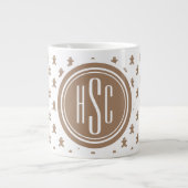 20oz großer Monogramm-Gingerbread-Mann Jumbo-Tasse (Vorderseite)