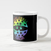 20oz Rainbow pickleball ninja mit Namen Jumbo-Tasse (Rechts)