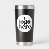 20oz Schwarzer Geschäft-Logo-Marken-Isolierbecher Thermobecher (Rückseite)