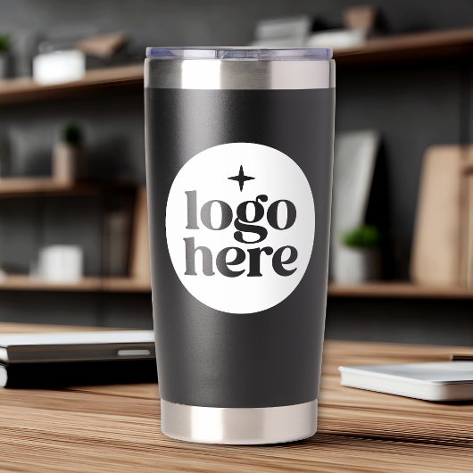 20oz Schwarzer Geschäft-Logo-Marken-Isolierbecher Thermobecher