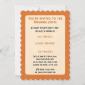 20s Birthday Vintage Custom Einladung (Rückseite)