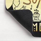 20s Retro Art Deco Inspirational Sunny Demeanor Mousepad (Ecke)