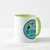 20th Anniversary 20 Years Together Tasse (VorderseiteRechts)