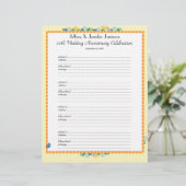 20th Anniversary Party Guest Book Sign-In Page (Stehend Vorderseite)