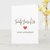 20th Anniversary – Twenty Years of Us Karte (Gelbe Blume)