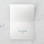 20th Birthday, Blue Check Gingham Pattern Karte (Innenseite)