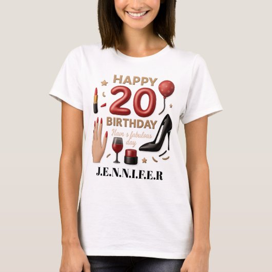 20th birthday Women's Basic T-Shirt (Vorderseite)