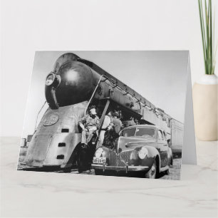 20th Century Limited Vintage New York Central Rail Dankeskarte