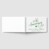20th Emerald Wedding Anniversary Gästebuch (Voll)