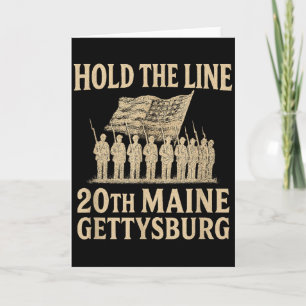 20th Maine Halt Die Linie – Gettysburg Tribute Karte