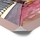 20x16 Abstrakte Stadtmauer Kunst Poster (Ecke)