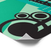 20x16 Abstrakte Stadtmauer Kunst Poster (Ecke)