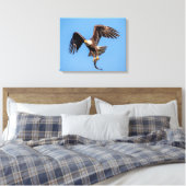 20x16 Adler mit Fisch Leinwanddruck (Insitu (Schlafzimmer))