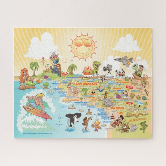 20x16 Das sonnige SoCal Jigsaw Puzzle (Horizontal)