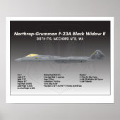 20x16 Northrop F-23A Black Widow II Poster (Vorne)