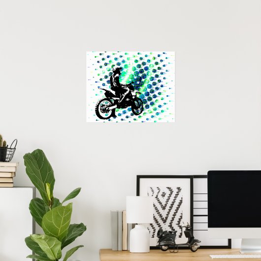 20x16 Ripple Poster Semi-Glanz (Heimbüro)