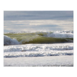 20X16 Sturmwellen von Ocean Shores, WA Fotodruck