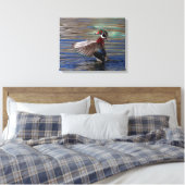 20x16 Wing Flapping Wood Duck Leinwanddruck (Insitu (Schlafzimmer))