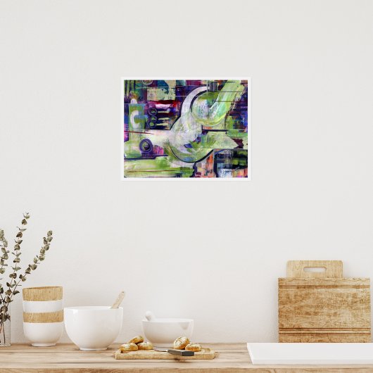 20x16x16x16x16x16x16xOriginal Malerei Abstrakt Mod Poster (Küche)