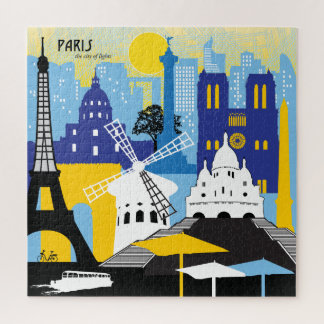20x20 Paris Skyline Puzzle für Colorblinde