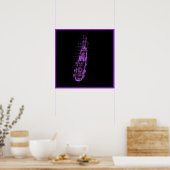 20x20 Piratenschiff Mauer Art Poster (Küche)