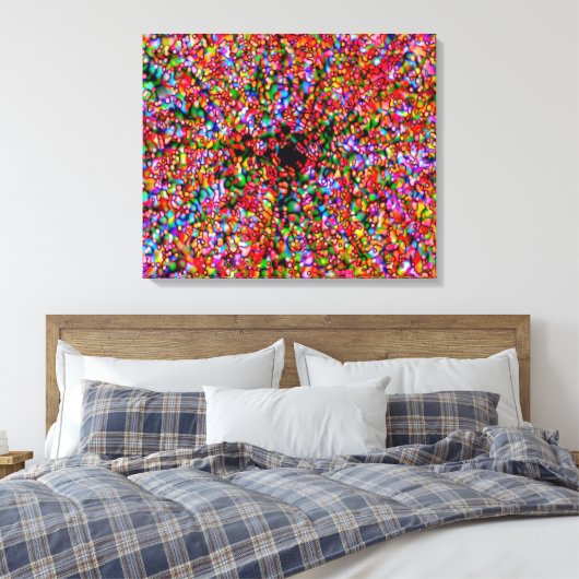 20x24 Wormhole Blasen Wrapped Canvas Leinwanddruck (Insitu (Schlafzimmer))