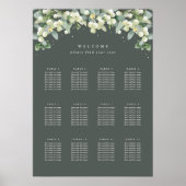 20x28" 12 Tische von 8 Hochzeitkarten Poster (Vorne)