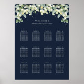 20x28" 12 Tische von 8 Hochzeitkarten Poster (Vorne)