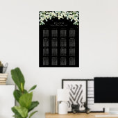 20x28" 16 Tische mit 10 Sitzen Chart Poster (Heimbüro)