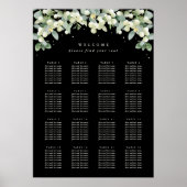 20x28" 16 Tische von 8 Hochzeitskarten Poster (Vorne)