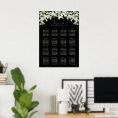 20x28" 16 Tische von 8 Hochzeitskarten Poster (Heimbüro)