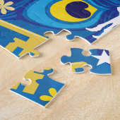 20x30 Pfauenpuzzle für Colorblinde Puzzle (Seite)