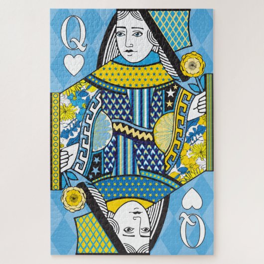 20x30 Queen of Hearts Puzzle für Colorblinde (Vertikal)
