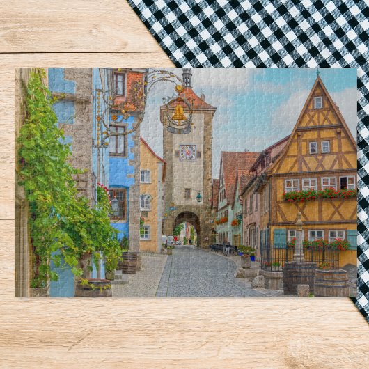 20x30 Rothenburg der Tauber Mittelalterliche Stadt Puzzle