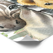 20x30 Safari Greenery Baby Dusche Willkommenspende Poster (Ecke)