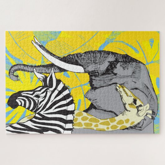 20x30 Safari-Puzzle für Colorblind-Menschen Puzzle (Horizontal)